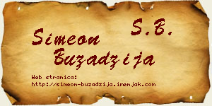 Simeon Buzadžija vizit kartica